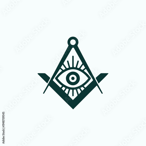 Vintage The Mason God Logo