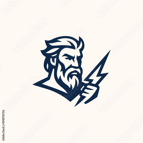 Zeus God of Thunder Logo