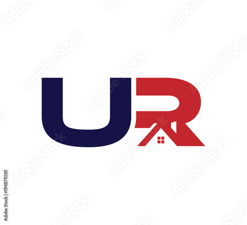 Logo initial Vector Real Estate / Realty UR