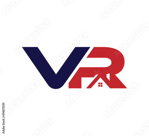 Logo initial Vector Real Estate / Realty VR