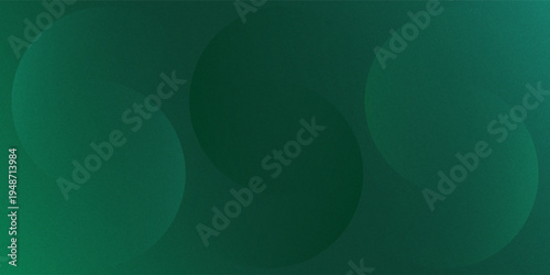 Overlapping Green Circles with Gradient Background, Abstract Des
