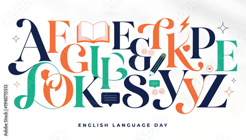 English Language Day Global Communication Literacy Celebration.eps