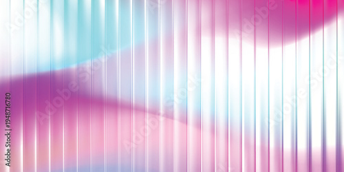 Pastel cyan and magenta vertical stripes abstract background with soft glow
