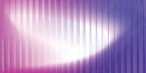 Magenta and violet vertical stripes abstract background with bright glowing wave