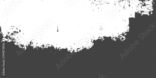 Abstract vector grunge background illustration featuring black ink splats and watercolor paint stains with a dark spray texture pattern on a dirty liquid silhouette design