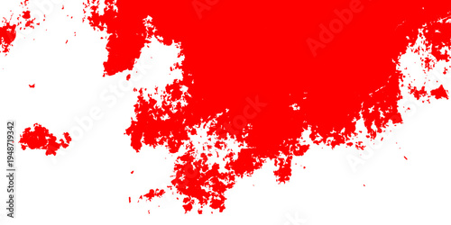 Red paint and ink splashes create a grunge vector illustration background with blood-like splatters and artistic textures for a bold Christmas card design or holiday backdrop pattern