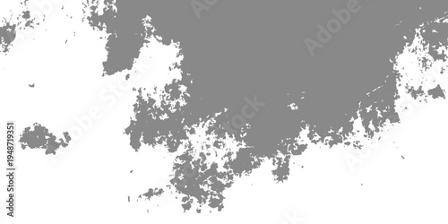 Abstract grunge background featuring a black ink splat silhouette of the Europe map vector illustration with a dirty paint texture and world continent border design on paper