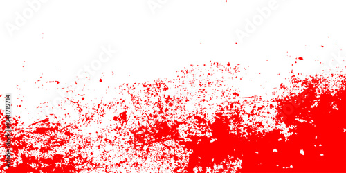 A grunge red paint and ink splash illustration featuring an artistic splatter design with a dirty texture, perfect for a winter snow backdrop or heart-themed Christmas card wallpaper