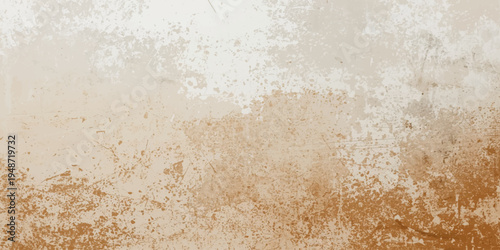 A vintage textured backdrop of aged parchment with a dirty brown grunge pattern on a rough antique paper surface