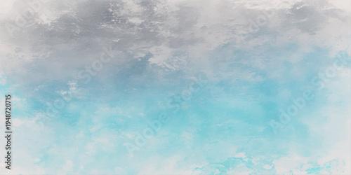 A beautiful clear summer day features a bright sun shining through white fluffy clouds in a vibrant blue sky cloudscape