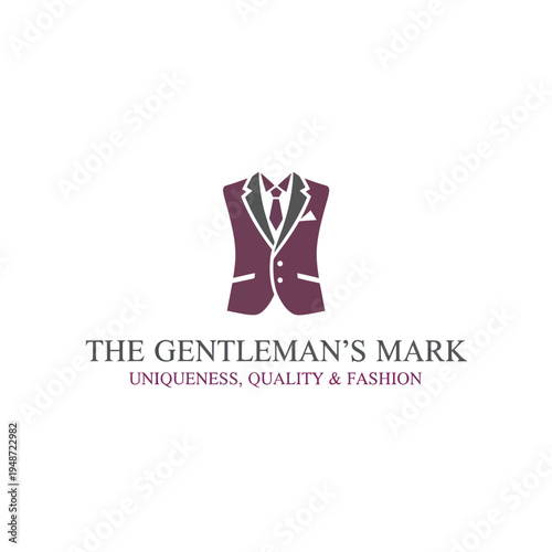 Elegant Suit and Tie Men’s Fashion Logo