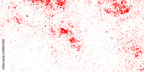 A grunge red paint splash design featuring blood cells and watercolor textures on a splattered wallpaper background with artistic ink stains and decorative vector patterns
