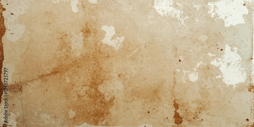 Vintage brown grunge background featuring an old painted wood texture with a rough aged surface and antique parchment pattern for a dirty wall backdrop design