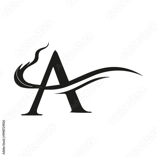 Black silhouette Star of David and vector illustration of a cross on an abstract background design featuring a Japanese kanji character symbol and black calligraphy font sign icon