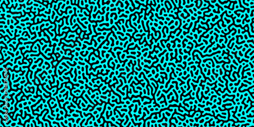 Turing reaction diffusion monochrome seamless pattern with chaotic motion . Natural seamless line pattern. Reaction-diffusion or truing pattern formation. abstract truing organic