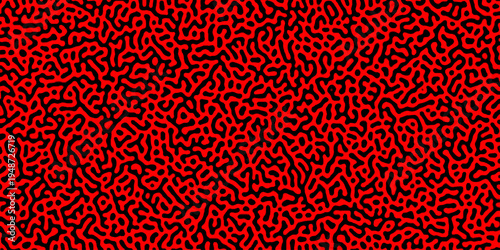 Turing reaction diffusion monochrome seamless pattern with chaotic motion . Natural seamless line pattern. Reaction-diffusion or truing pattern formation. abstract truing organic