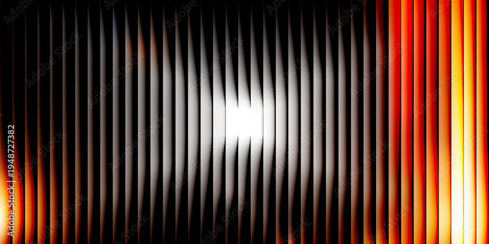 Fototapeta premium Abstract Vertical Stripes with Fiery Orange and White Light Effects background pattern