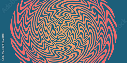 hypnotic,spiral,gradient background flat design for immersive experience vector graphic for VR onboarding