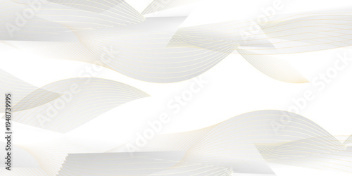 Abstract white and grey background. Creased document antique canvas old paper crumple texture .modern design background with geometric shape. Vector illustration.