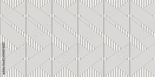 abstract black white stripe line. geometric triangle texture background. hexagon pattern. retro styled concept. Illustration