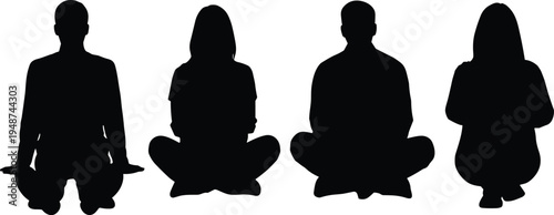 Meditation, Yoga, Silhouette, Wellness, Mindfulness, Zen, Relaxation, Health, Fitness, People, Harmony, t, Calmness and 