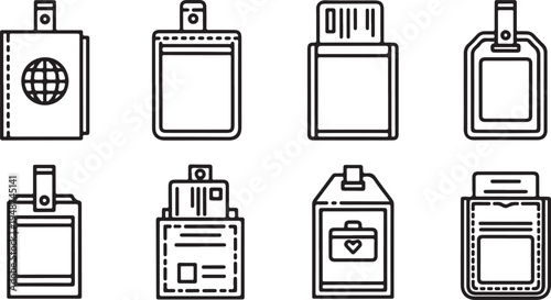 Assorted perfume bottles with various designs and labels Vector