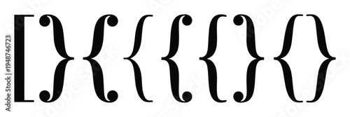 Ornate Brackets and Parentheses: A Typographic