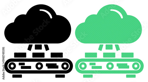 Digital data transfer from cloud storage to server infrastructure
