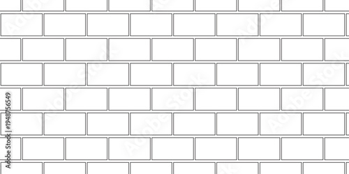 Urban abstract pavement floor and wall white structure brick wall row wallpaper texture design.