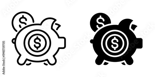 Save money icon, element icon for design branding, print, and digital media