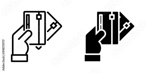 Debit icon, element icon for design branding, print, and digital media