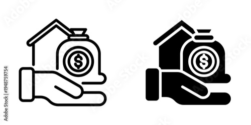 Asset icon, element icon for design branding, print, and digital media