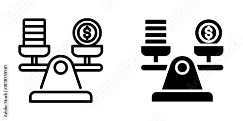 Balance icon, element icon for design branding, print, and digital media