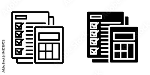 Calculation icon, element icon for design branding, print, and digital media