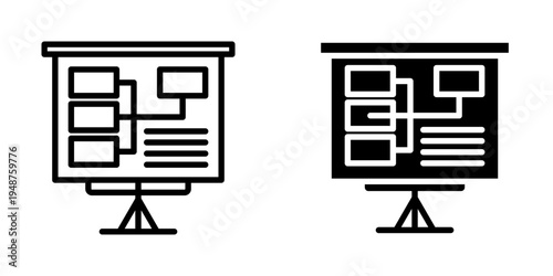 Planning icon, element icon for design branding, print, and digital media