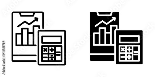 calculate icon, element icon for design branding, print, and digital media