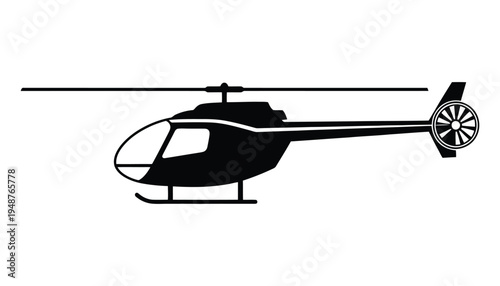 Battlefield Medic Helicopter Silhouette for Tactical Rescue