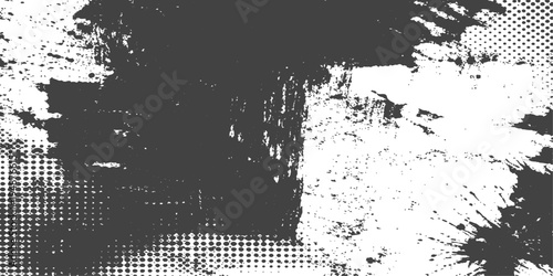 Abstract a monochrome artistic composition. The image's grayscale palette forms dynamic patterns and textures. 