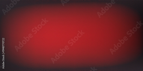 Abstract Red Gradient Background with Dark Vignette.