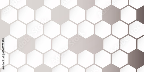 Abstract Hexagonal Pattern with Subtle Color Gradients.