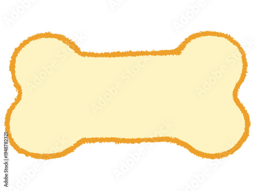 シンプルでかわいい骨の形のフレーム