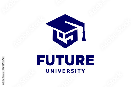 Logo for a future university education.