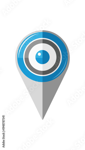 Target Icon with Blue Concentric Circles. Free Download Target Icon with Blue Concentric Circles. - GFXLoad