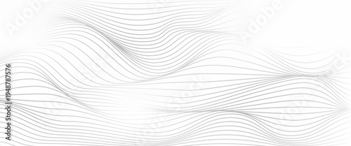 abstract simple grey wave repeat line pattern can be used background.