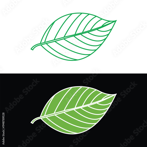Leaf icon nature eco plant environment green organic sustainability botanical foliage garden ecology symbol isolated design