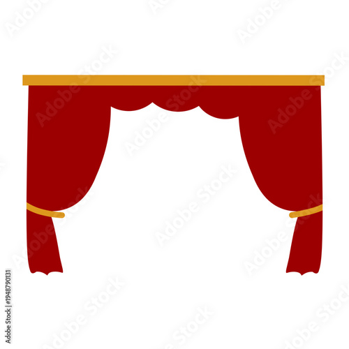 Red Curtain vector