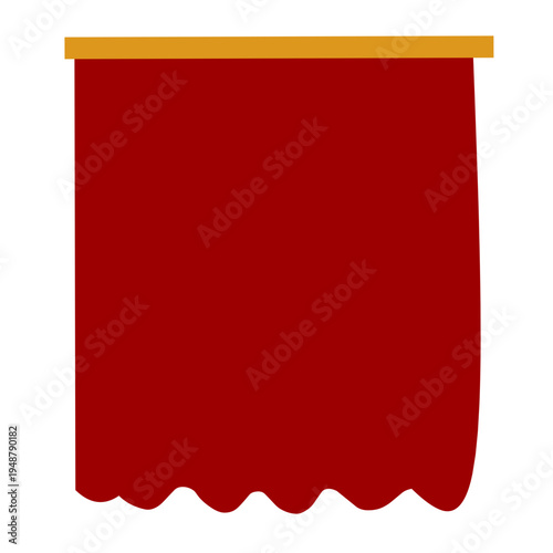Red Curtain vector