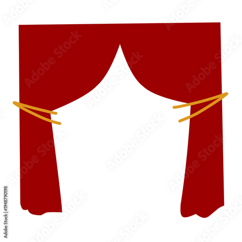 Red Curtain vector