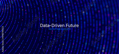 Dynamic luminous particle wave forming a digital surface, symbolizing neural networks, machine learning, data processing, virtual technology, innovation and high tech visualization vector background.