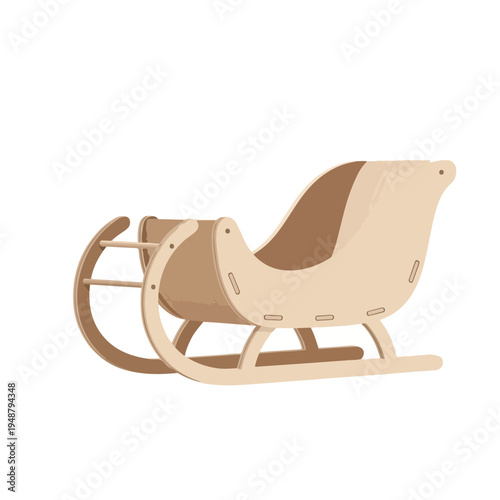 Wooden Rocking Chair for Children Unfinished.